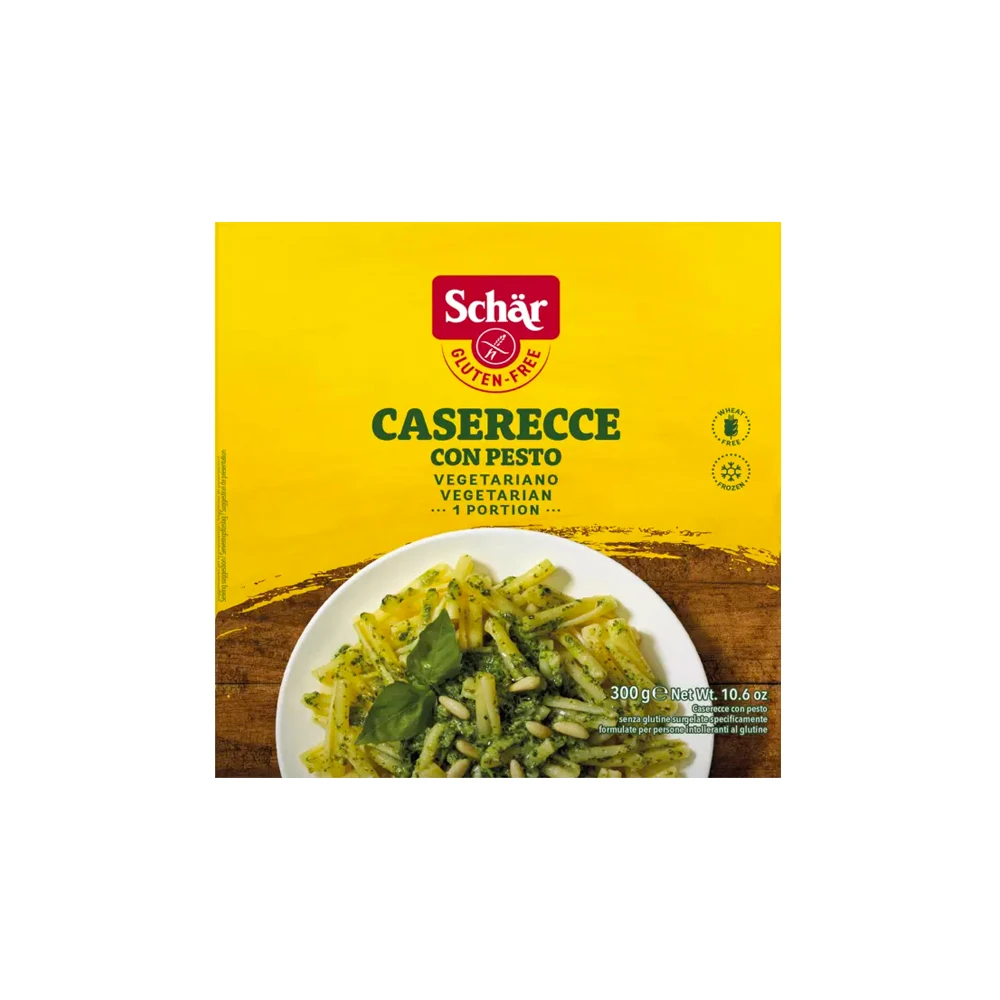 CASERECCE SURGELATE AL PESTO SCHAR โ Senza glutine, pronte in 3โฏmin